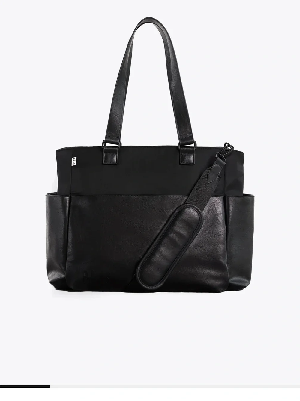 BEIS Black Two-Tone Everyday Tote with Detachable Strap